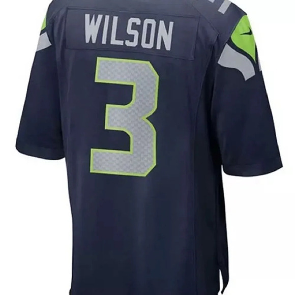 Kids' Russell Wilson Seattle Seahawks Game Jersey, Big Boys‎ - Picture 1 of 5